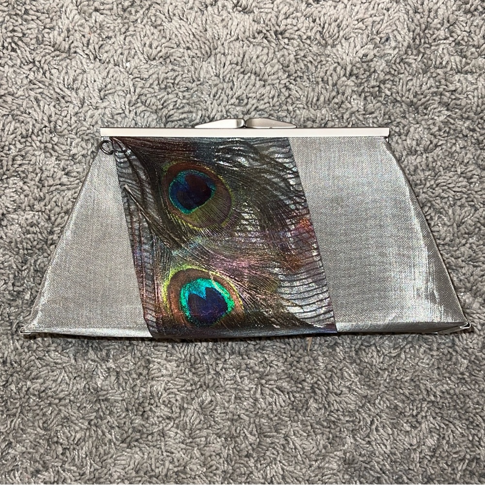 Bo’S Art Studio Opera Collection Peacock Stainless Steel Mesh Purse Elegant Bag